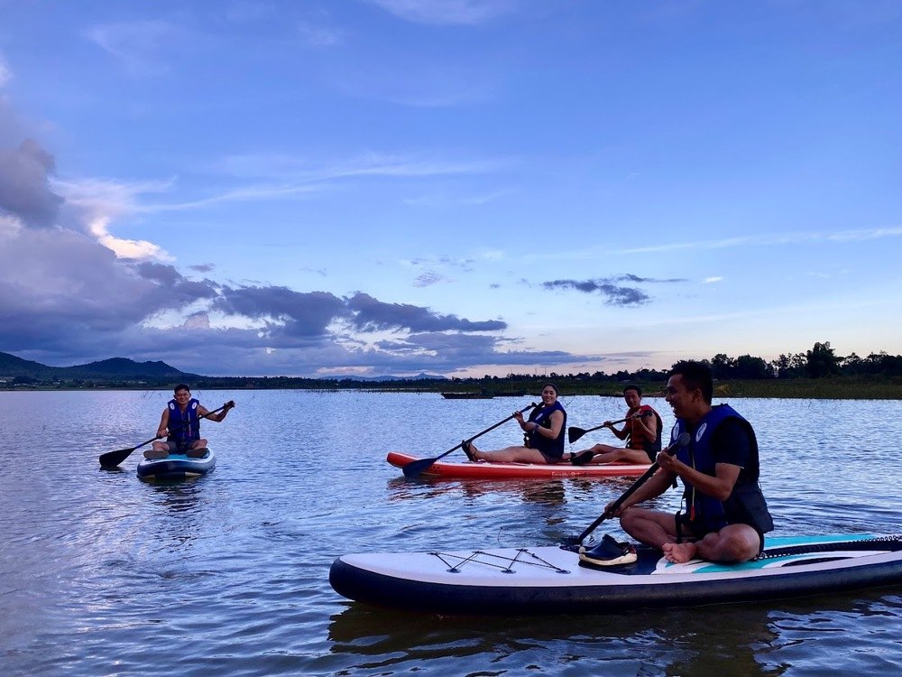 Chèo thuyền kayak khá thú vị tại đây