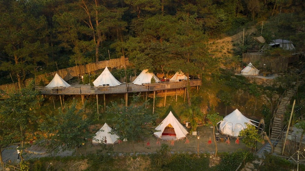 Starlake Đồng Đò Camping & Homestay là lựa chọn lý tưởng cho du khách yêu thích cắm trại (Ảnh: Sưu tầm Internet)