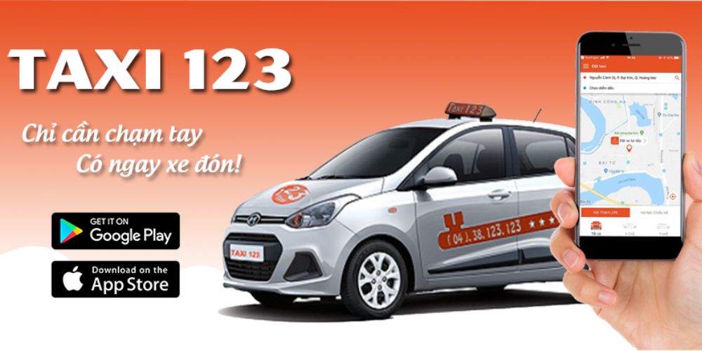 Khách hàng có thể gọi xe trên ứng dụng Taxi 123 nhanh chóng