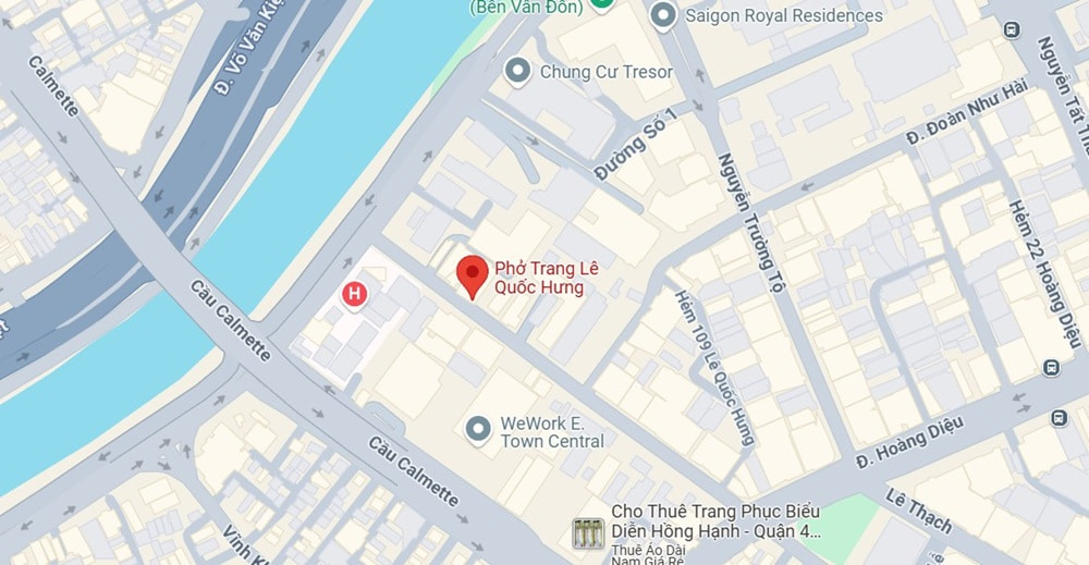 Địa chỉ của quán Phở Trang Lê Quốc Hưng (Ảnh: Google Maps)