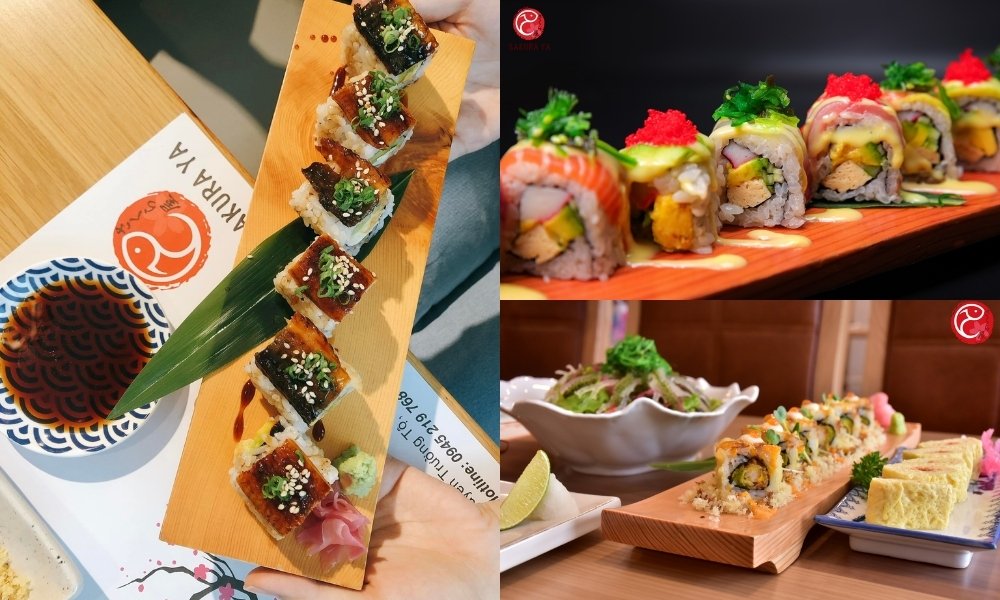 Những cuộn sushi được chuẩn bị một cách tỉ mỉ để phục vụ thực khách