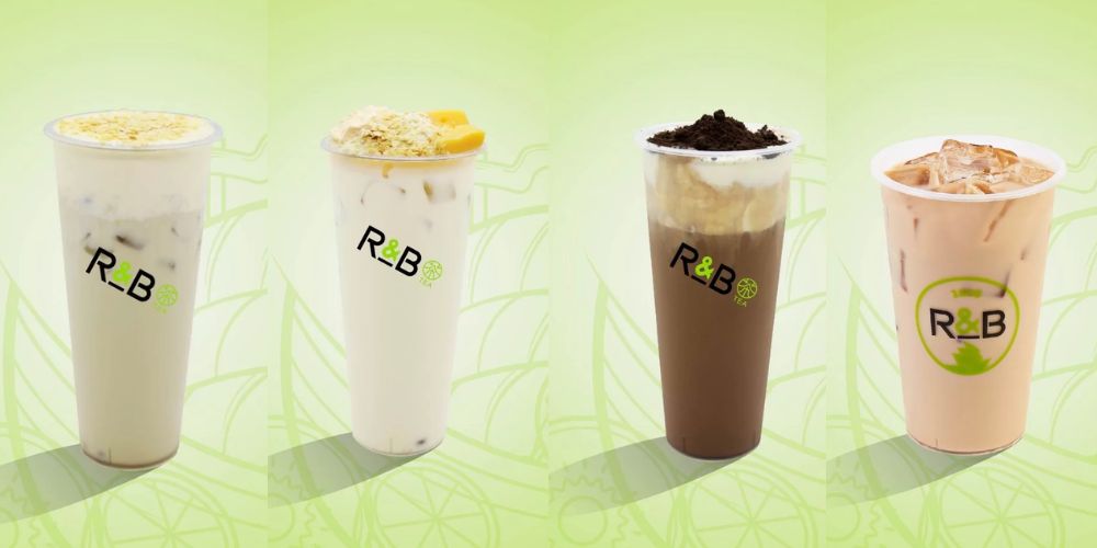 Nguyên liệu trà và sữa của R&B Tea được nhập khẩu từ các vùng nổi tiếng trên thế giới