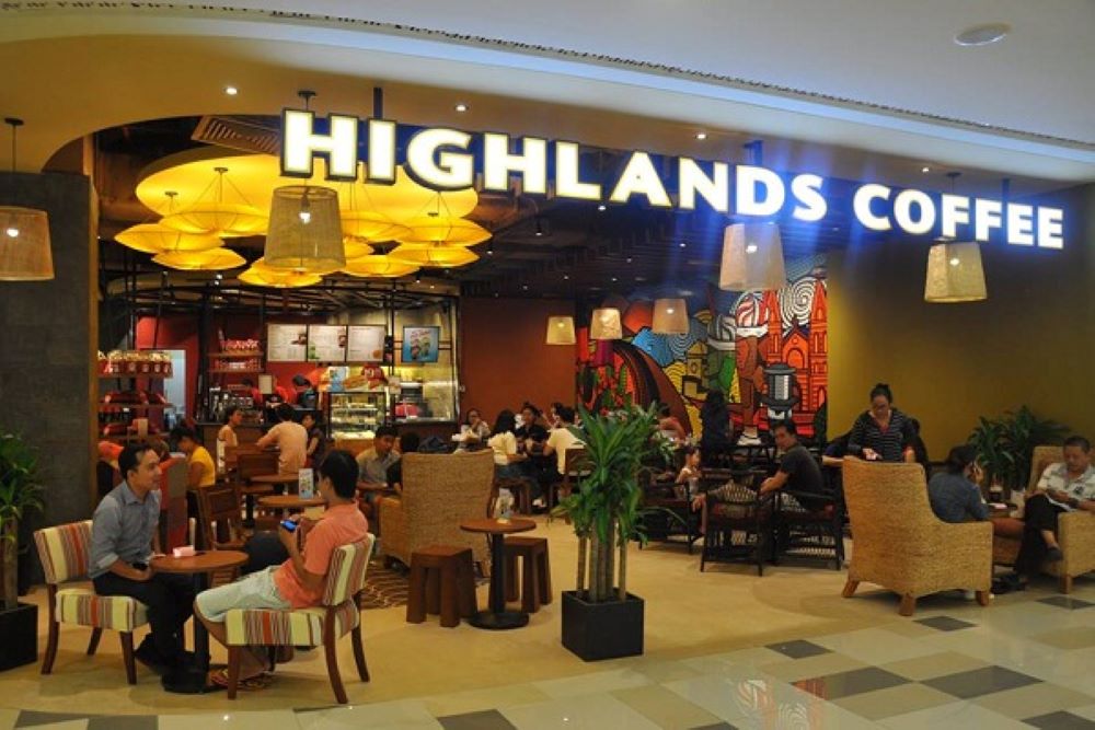 Highlands Coffee là chuỗi cà phê rất nổi tiếng tại Việt Nam 