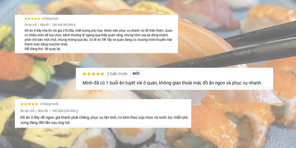 Sushi đồng giá 27.000 đồng/đĩa chiều lòng được nhiều khách hàng ghé đến