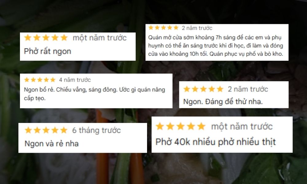 Quán phở bò Thanh Cảnh tự tin chinh phục cả những thực khách kỹ tính