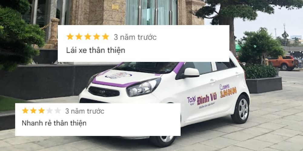 Phong cách phục vụ thân thiện của taxi Đình Vũ là điểm cộng của hãng