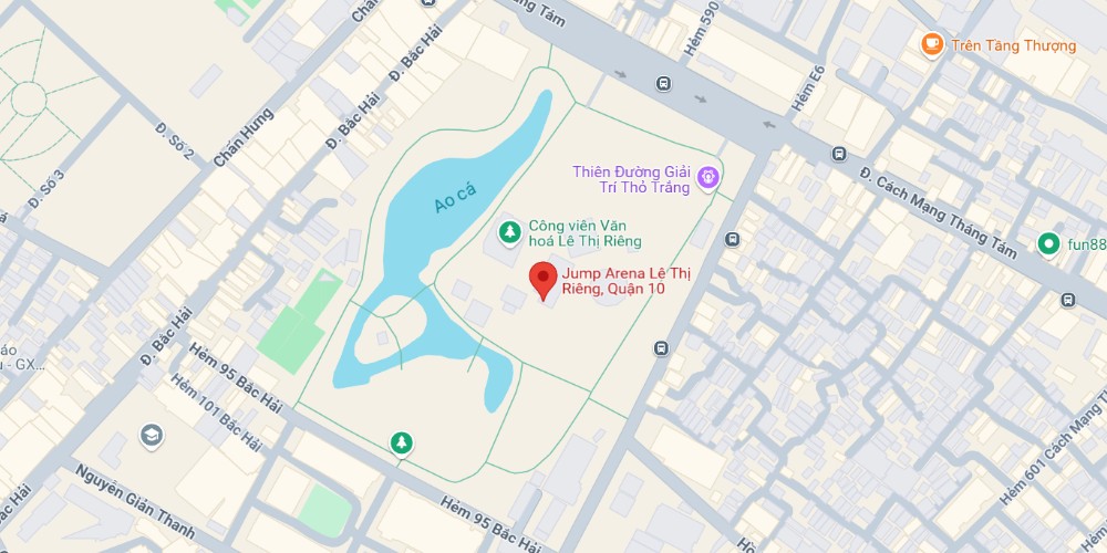 Vị trí của Jump Arena Quận 10 trên bản đồ (Ảnh: Google Maps)