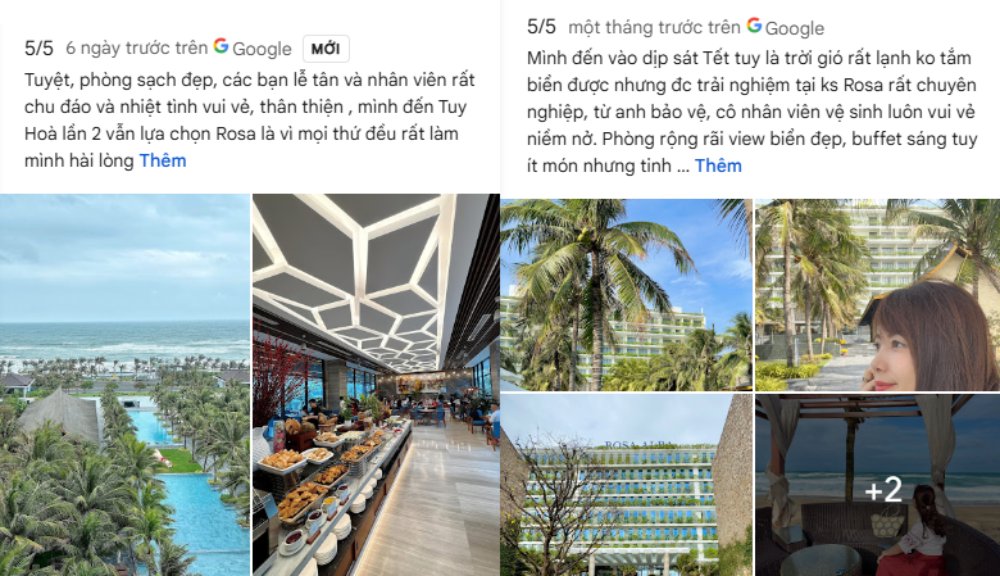 Khách hàng khen ngợi không gian yên tĩnh, phù hợp cho kỳ nghỉ thư giãn (Ảnh: Google Maps)