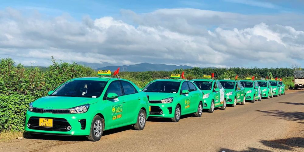 Taxi Mai Linh đã có mặt tại Đắk Lắk với màu xanh lá đặc trưng