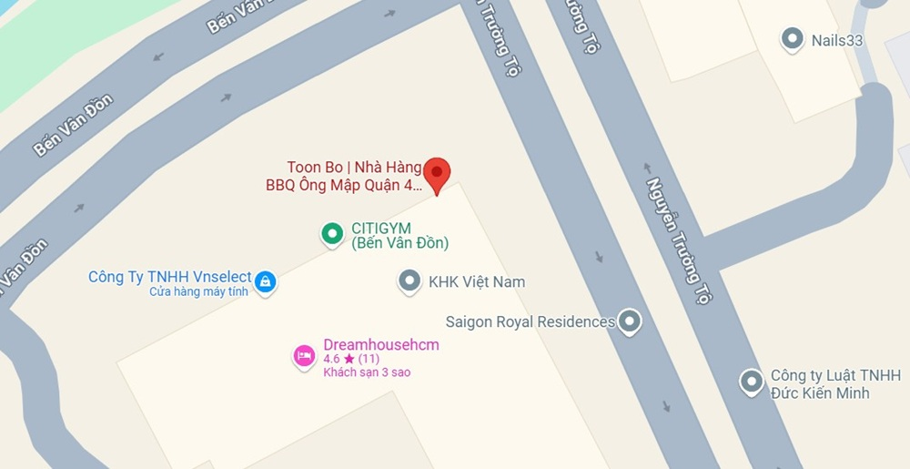 Địa chỉ quán Toon Bo | Nhà Hàng BBQ Ông Mập (Ảnh: Google Maps)