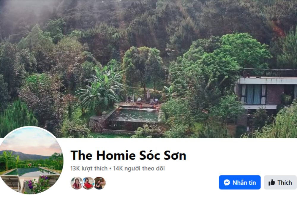 Bạn có thể truy cập fanpage của The Homie để đặt phòng (Ảnh: Sưu tầm Internet)