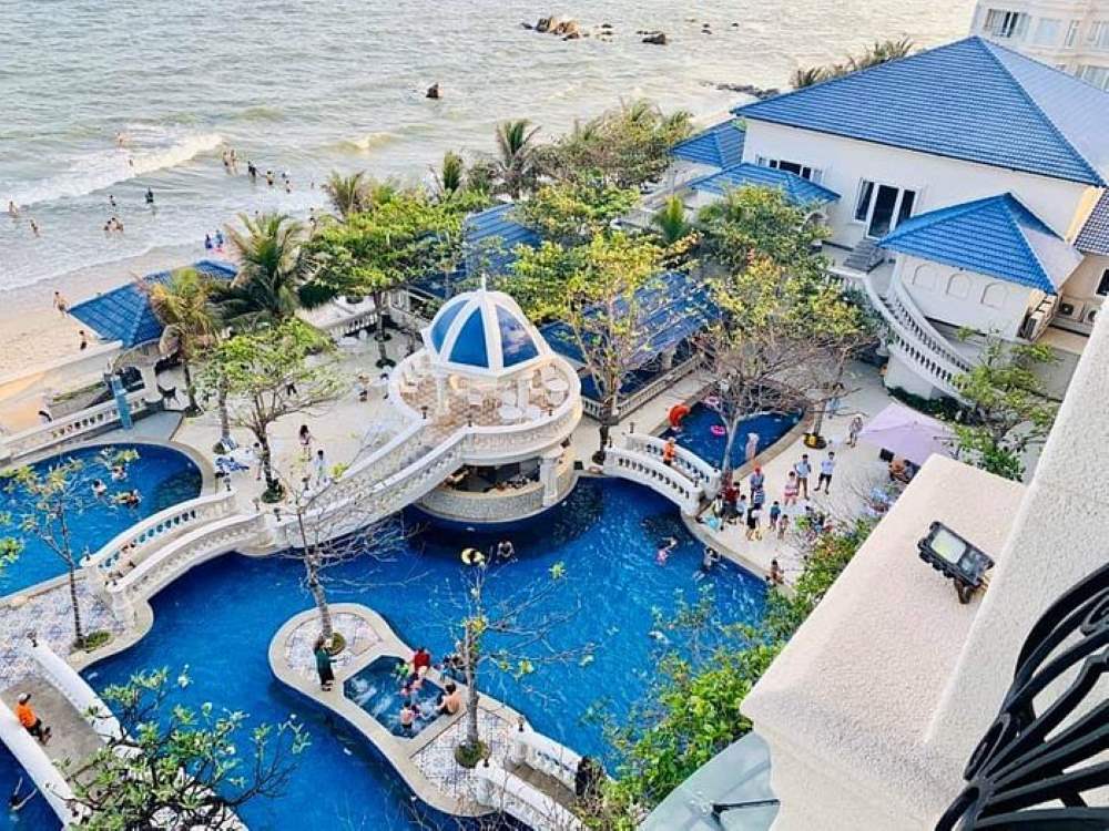 Toàn cảnh không gian resort sát biển Vũng Tàu Lan Rừng nhìn từ trên cao