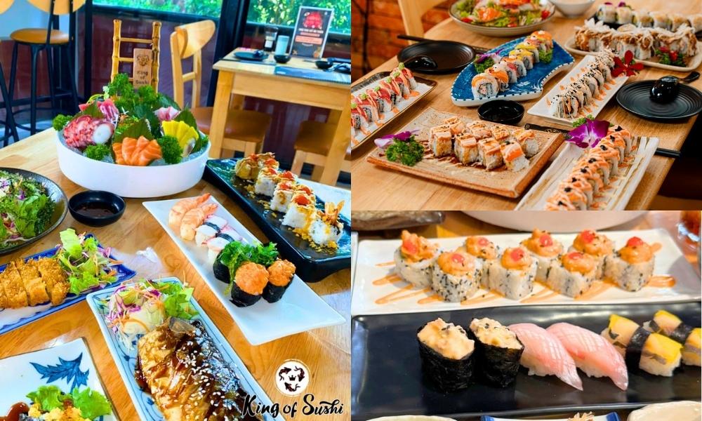 King Of Sushi phục vụ menu đa dạng đáp ứng nhu cầu của mọi tín đồ mê sushi Nhật Bản