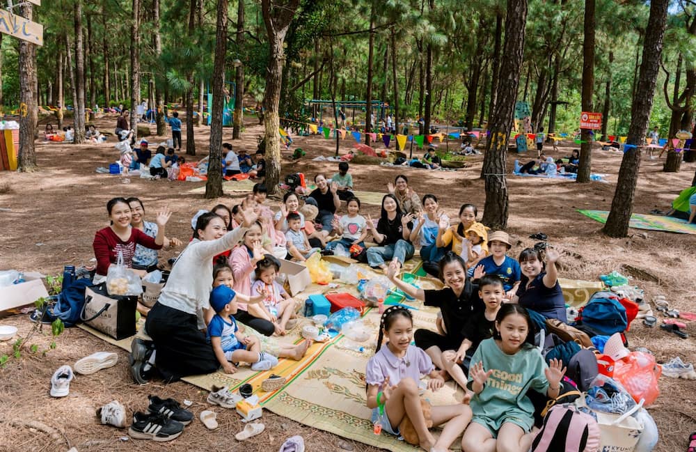 Rừng thông nguyên sinh bạt ngàn tại Thiên Phú Lâm là nơi thích hợp cho các buổi cắm trại (Ảnh: Sưu tầm Facebook)