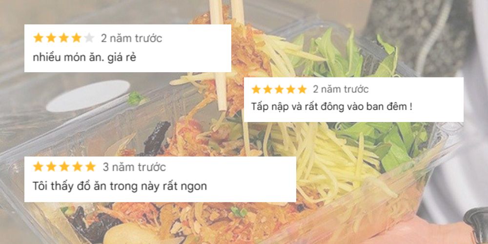 Bánh tráng khu ẩm thực 200 Xóm Chiếu nổi tiếng với giá cả hợp lý 