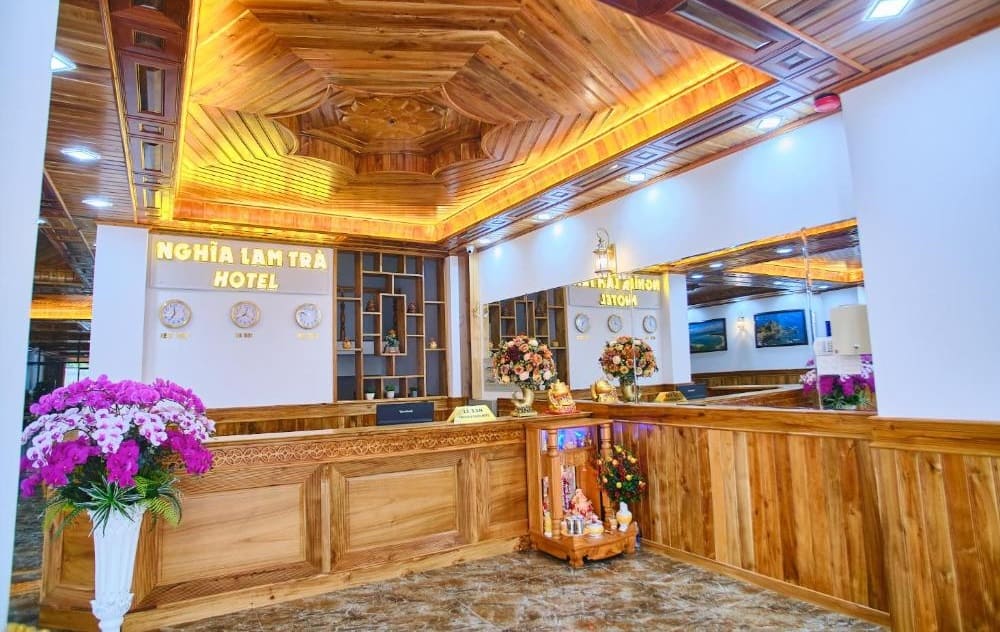 Không gian phòng của Nghĩa Lam Trà Hotel 