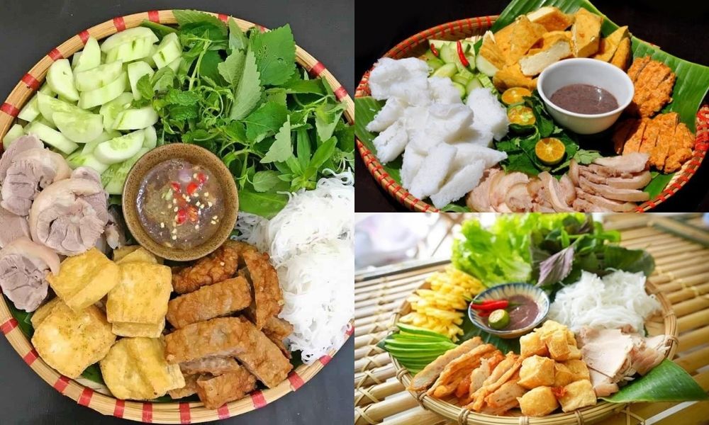 Một số mẹt bún đậu mắm tôm đầy đủ nguyên liệu tươi ngon chuẩn vị miền Bắc