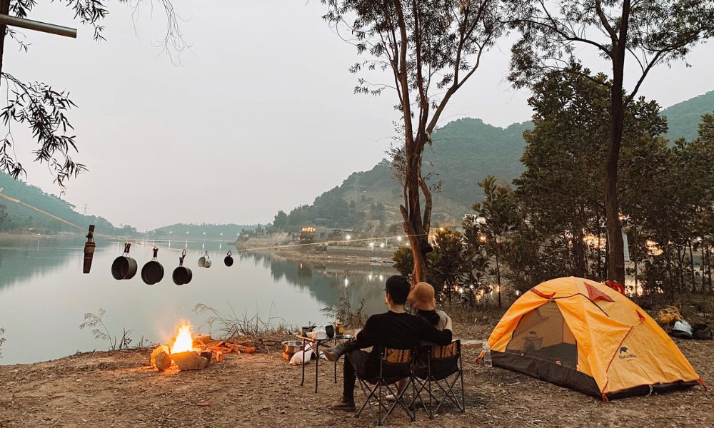 Hồ Đồng Đò phù hợp câu cá, dã ngoại picnic