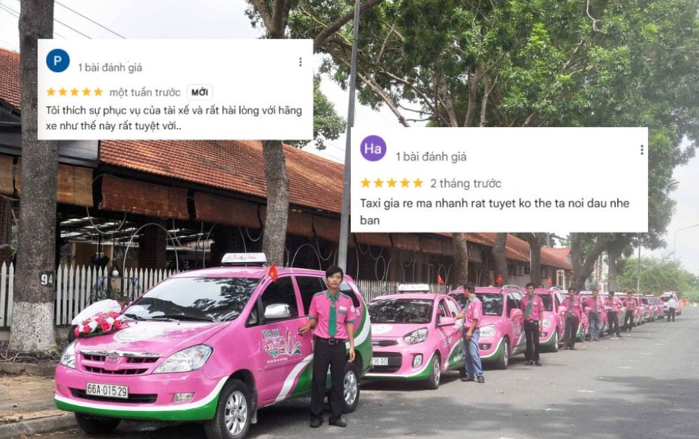 Đội ngũ tài xế taxi Sen Hồng thân thiện, khách hàng hài lòng về cách phục vụ của tài xế (Ảnh: Google Maps)