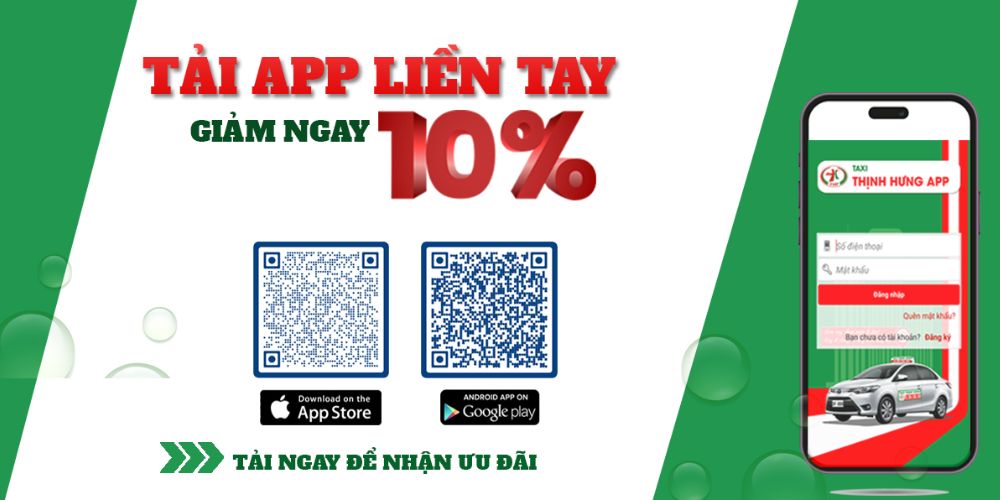 Khách hàng tải app Hưng Thịnh để gọi taxi nhanh chóng