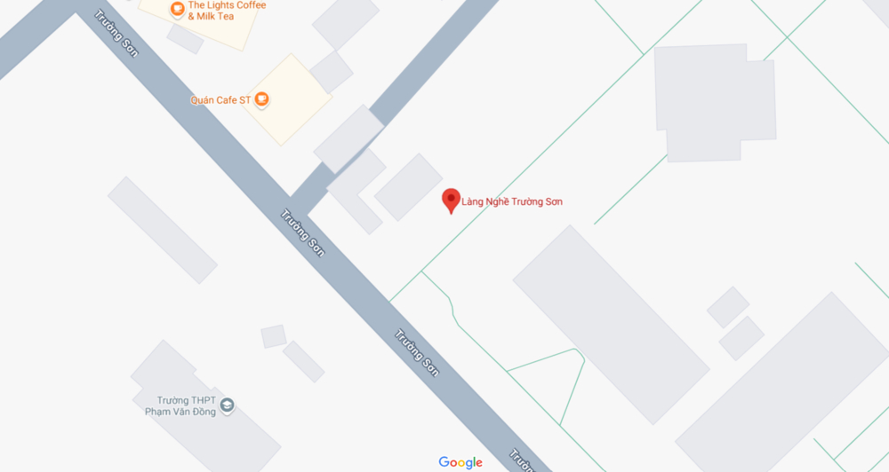 Hình ảnh vị trí làng nghề Trường Sơn trên bản đồ ( Ảnh Google maps)