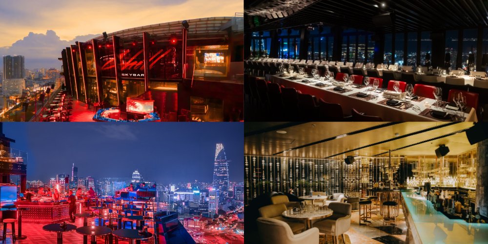 Không gian được phân chia thông minh để phục vụ đa dạng nhu cầu của khách hàng (Ảnh: Chill Skybar)