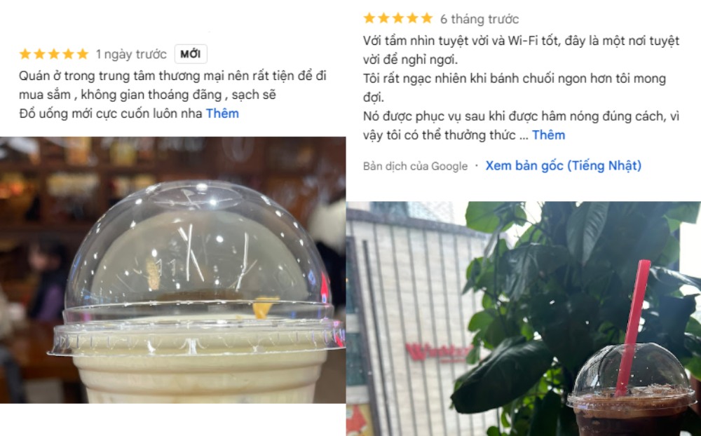 Dịch vụ nhanh, đồ uống ổn định là những đánh giá của khách hàng về Highland Coffee (Ảnh: Google Maps)