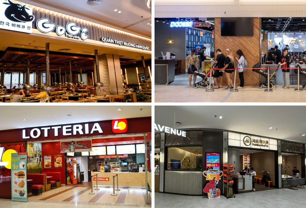 Lotte Mall Tây Hồ có rất nhiều nhà hàng phục vụ đa dạng thực khách