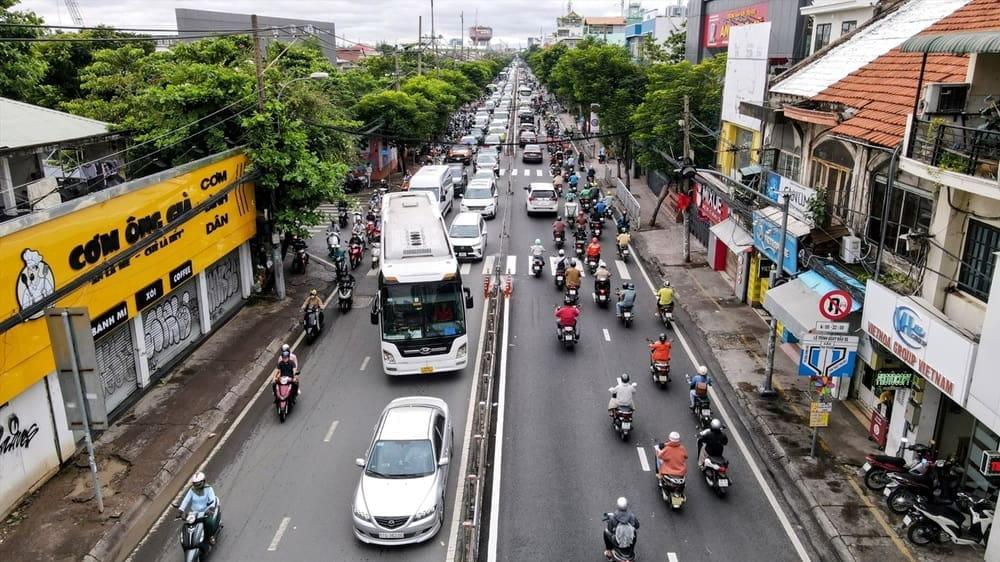 Các dịch vụ xe ôm công nghệ là lựa chọn thích hợp đối với bạn nếu cần di chuyển nhanh chóng (Ảnh: Google Maps)