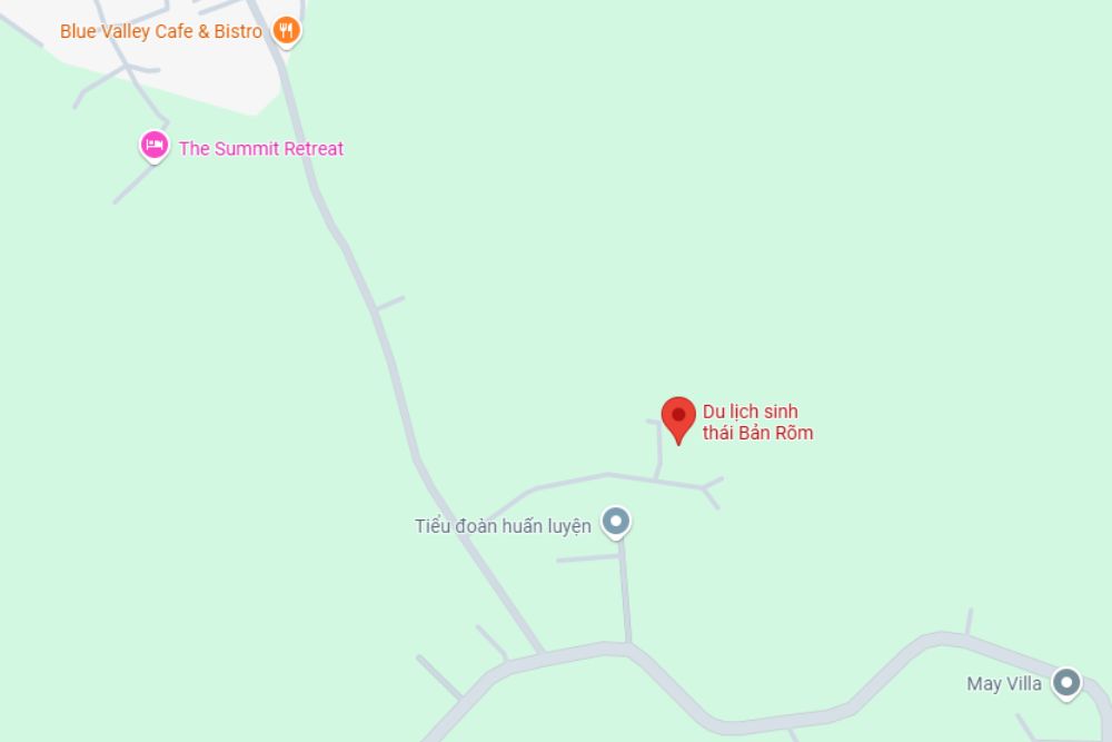 Du lịch sinh thái Bản Rõm xã Quang Tiến, Sóc Sơn (Ảnh: Google Maps)