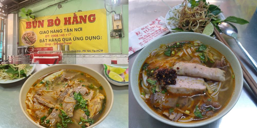 Bún bò Hằng mang đậm hương vị Huế đặc trưng 