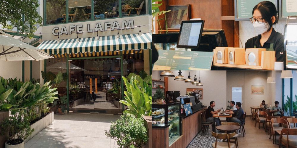 Café Lafam có không gian yên tĩnh giữa lòng thành phố