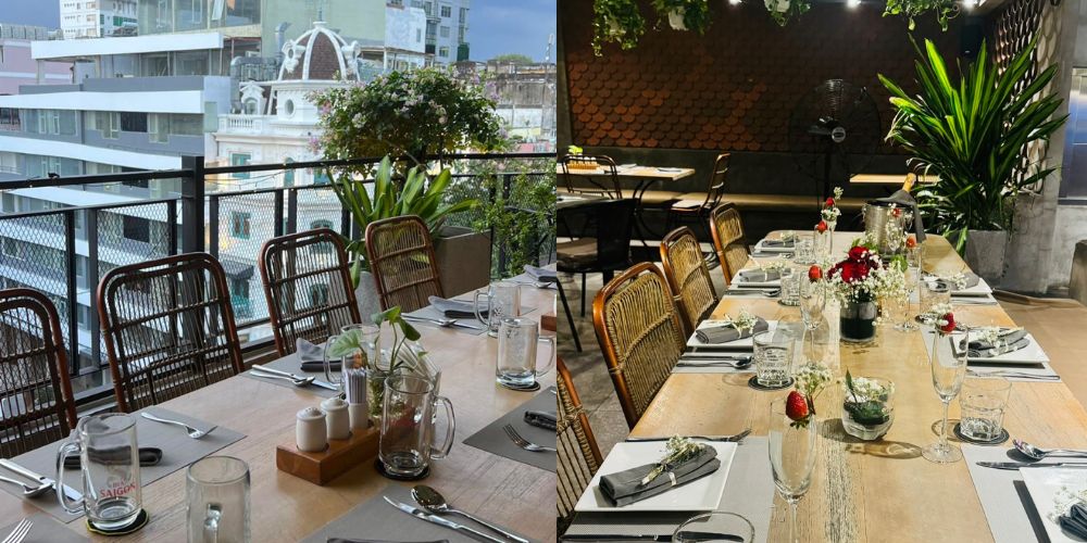 Nhà hàng Chanh Bistro Rooftop Saigon mang đến không gian sang trọng, đẳng cấp