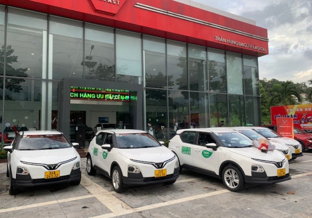 Đội ngũ taxi của Xanh Taxi Sapa (Ảnh: Google Maps)