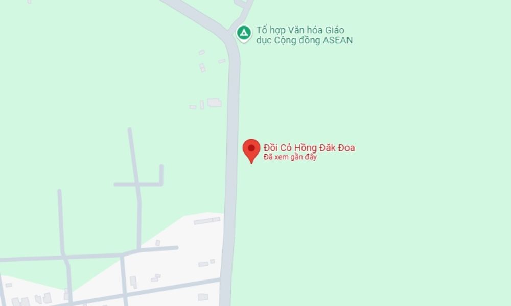 Địa chỉ đồi cỏ hồng Đăk Đoa Gia Lai (Ảnh: Google Maps)