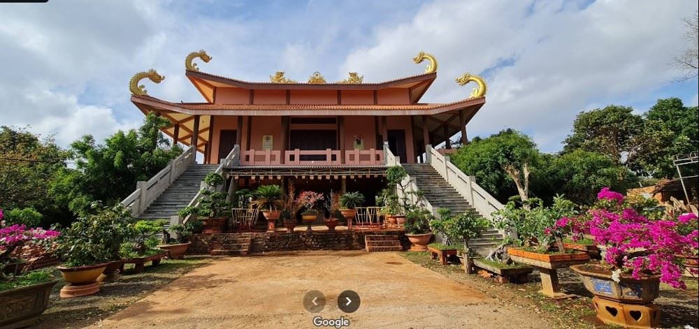 Chùa Phước Viên là ngôi chùa nổi tiếng ở Chư Sê (Ảnh: Google Maps)