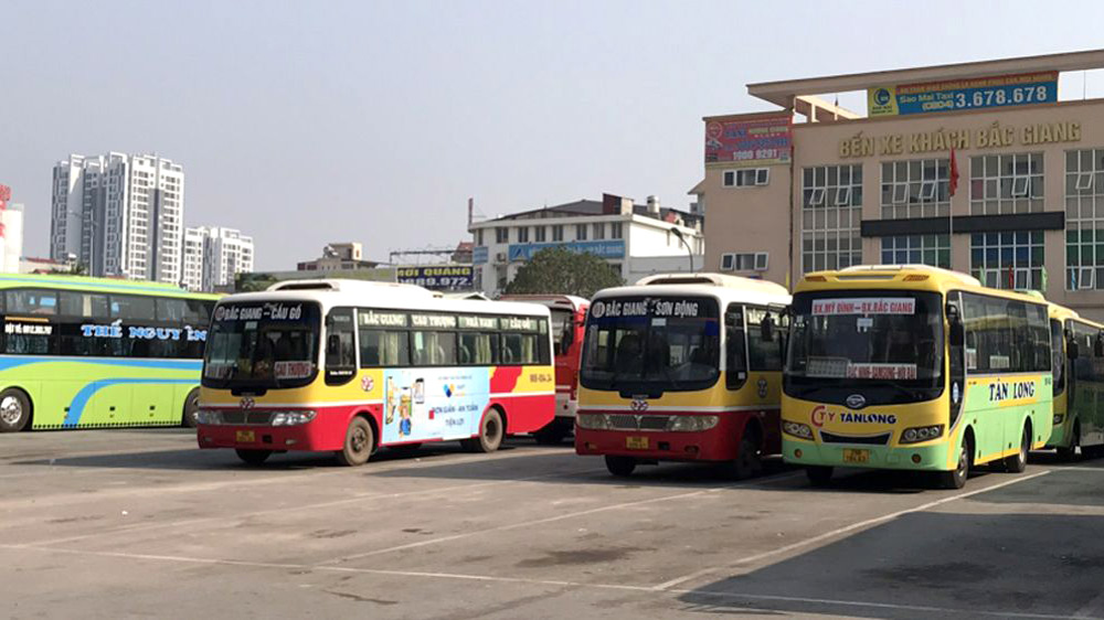 Một số tuyến xe bus chính trong nội tỉnh và sang các tỉnh lân cận (Ảnh: Báo Bắc Giang)