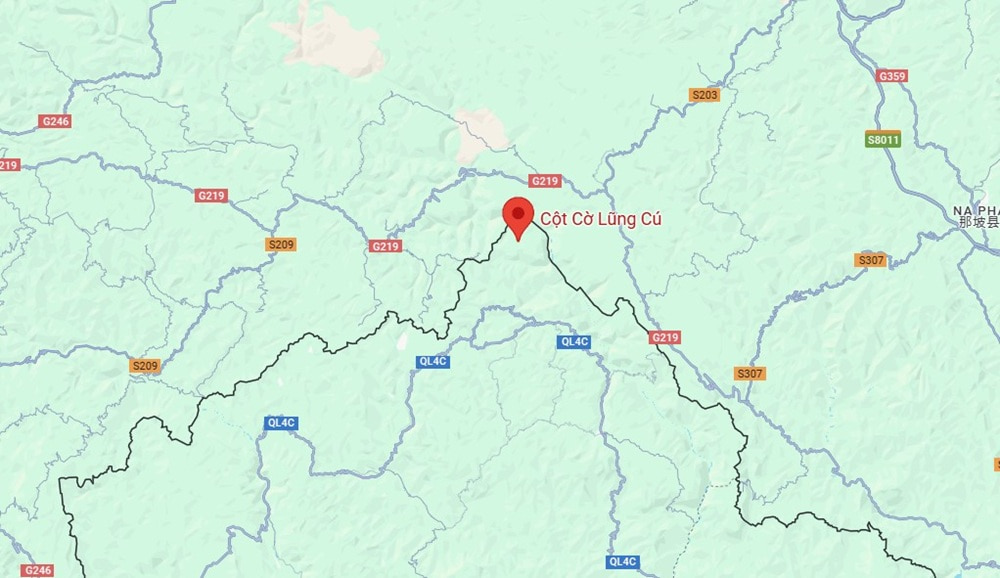 Cột cờ Lũng Cú hay còn được gọi là “địa đầu Tổ quốc” (Ảnh: Google Maps)