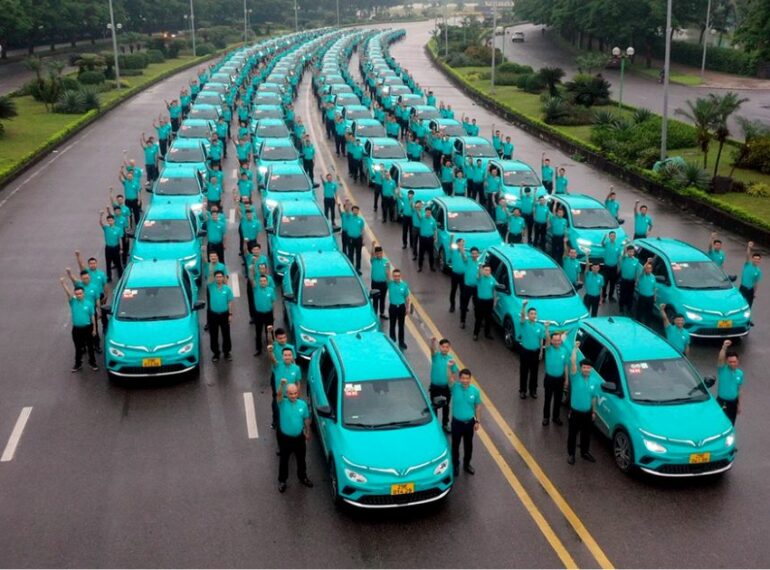 Thị trường taxi hoạt động sôi động tại Hà Nam, đặc biệt là taxi điện (Ảnh: Xanh SM)