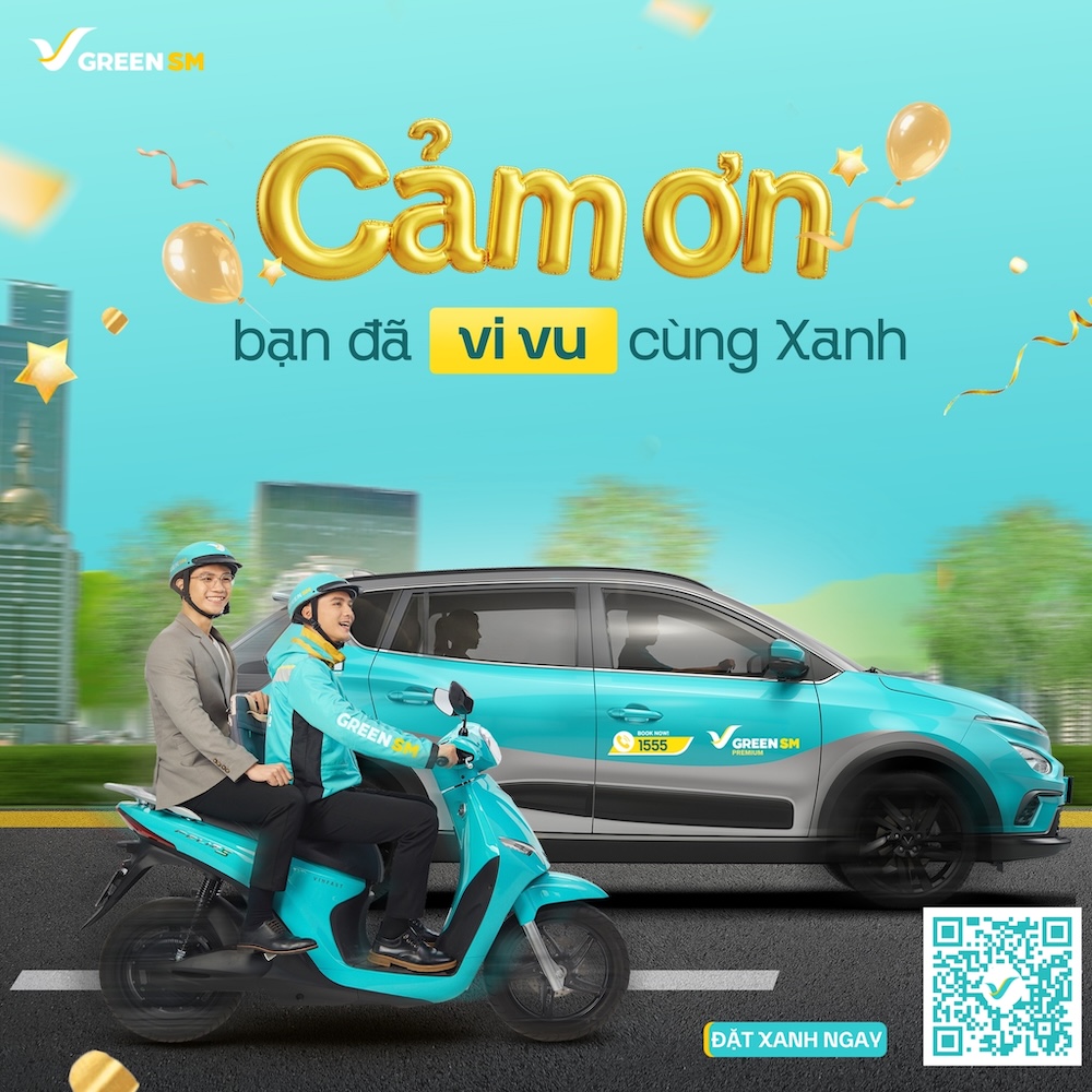 Về Đất Tổ nhẹ nhàng – chỉ cần mở app, đặt Green SM (Ảnh: Green SM)