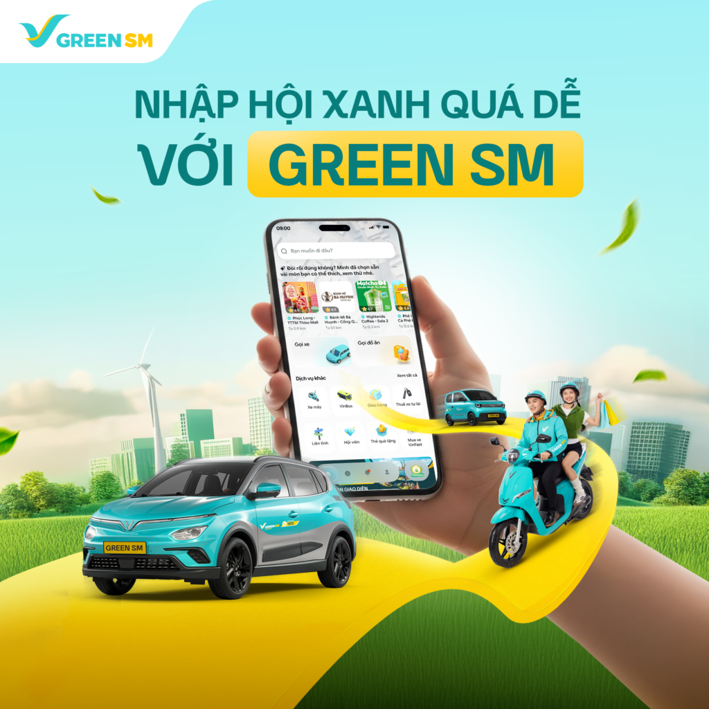 Tải app Green SM và tận hưởng dịch vụ ngay (Ảnh: Green SM)