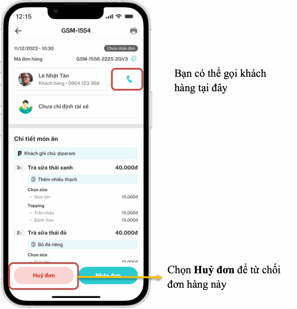 Hướng dẫn sử dụng ứng dụng Merchant Xanh SM Ngon