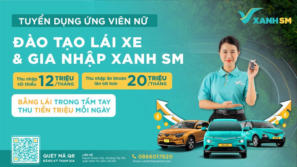 Xanh SM tạo mọi điều kiện thuận lợi nhất cho các Nữ tài xế