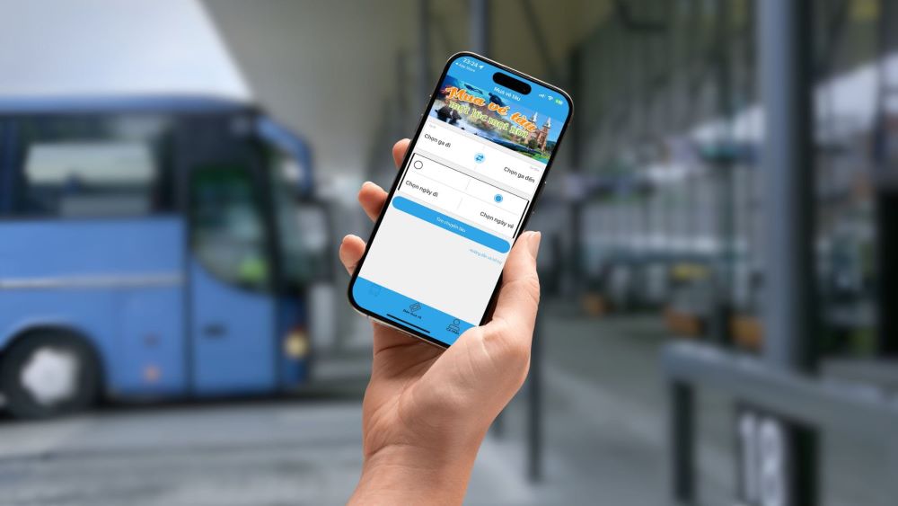Đặt vé online đi từ bến xe Bến Trại (Ảnh: Sưu tầm Internet)