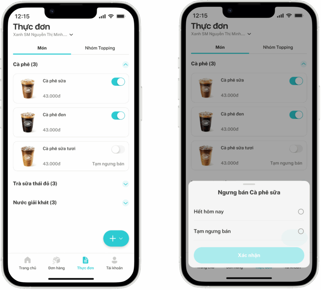 Hướng dẫn sử dụng ứng dụng Merchant Xanh SM Ngon