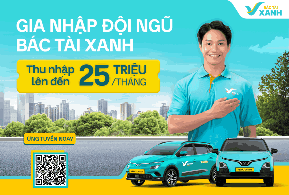 Gia nhập đội ngũ tài xế taxi của Xanh SM để có cơ hội thu nhập lên tới 25 triệu/tháng