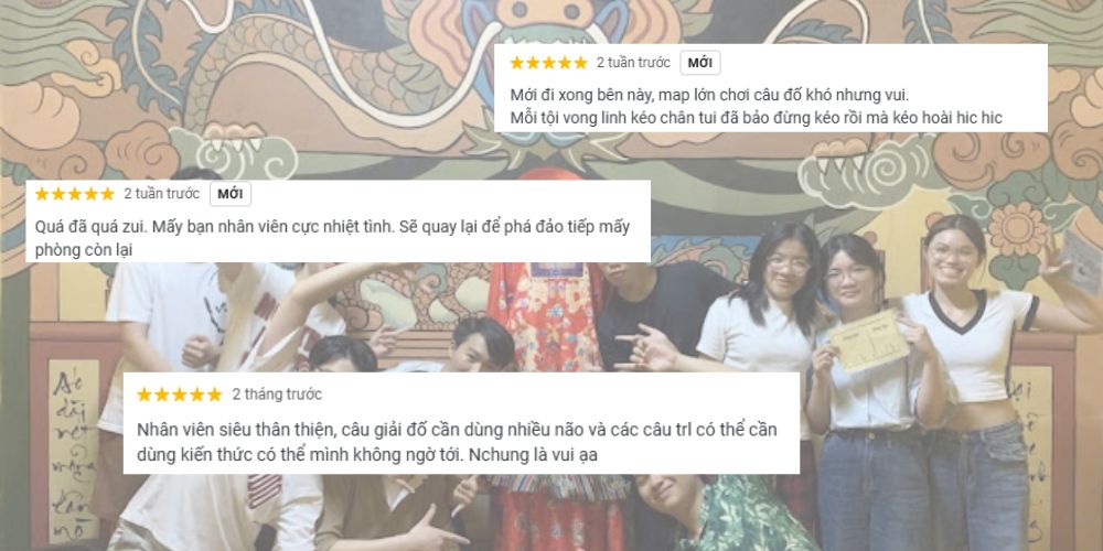 Nhân viên thân thiện là một điểm cộng lớn tại Real Escape