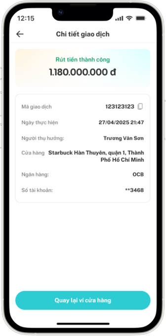Hướng dẫn sử dụng ứng dụng Merchant Xanh SM Ngon