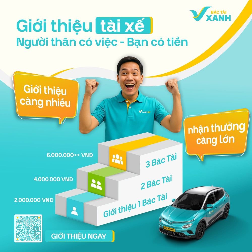 Giới thiệu nhiều bác tài Xanh, nhận thưởng càng lớn