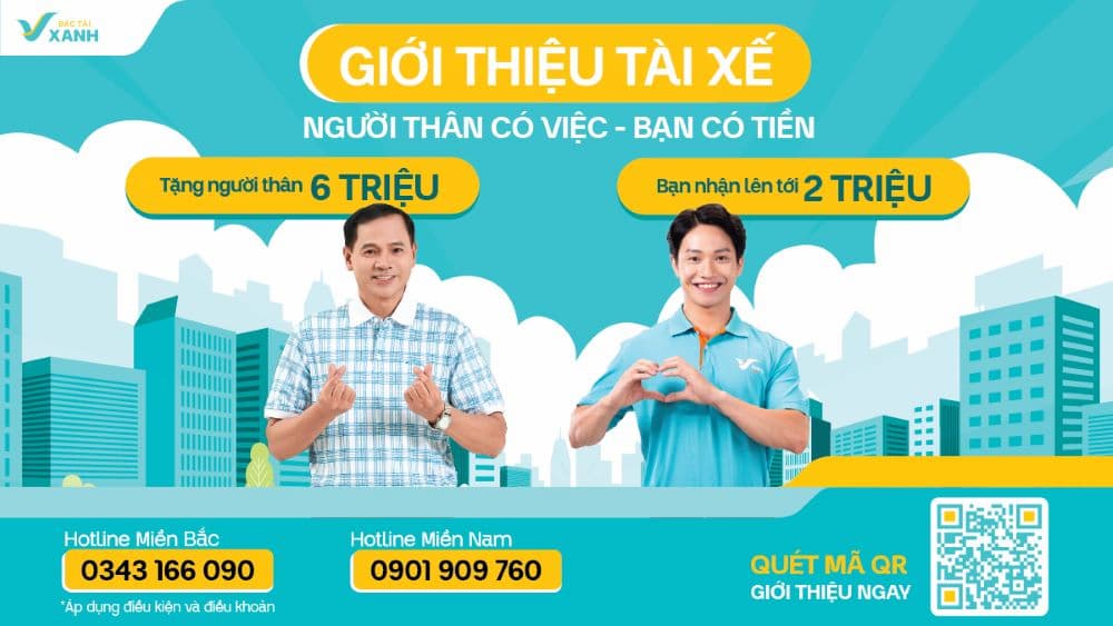 Tài xế giới thiệu tài xế nhận ngay thưởng nóng 2 triệu đồng từ Xanh SM (Ảnh: Xanh SM)